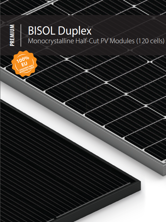 EcoJura Sp. z o.o.. Produkt: MONO DUPLEX 120 cells 380 Wp